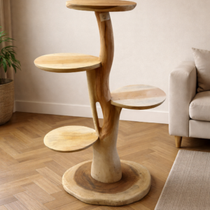 Suar houten krabpaal enkele stam 100cm