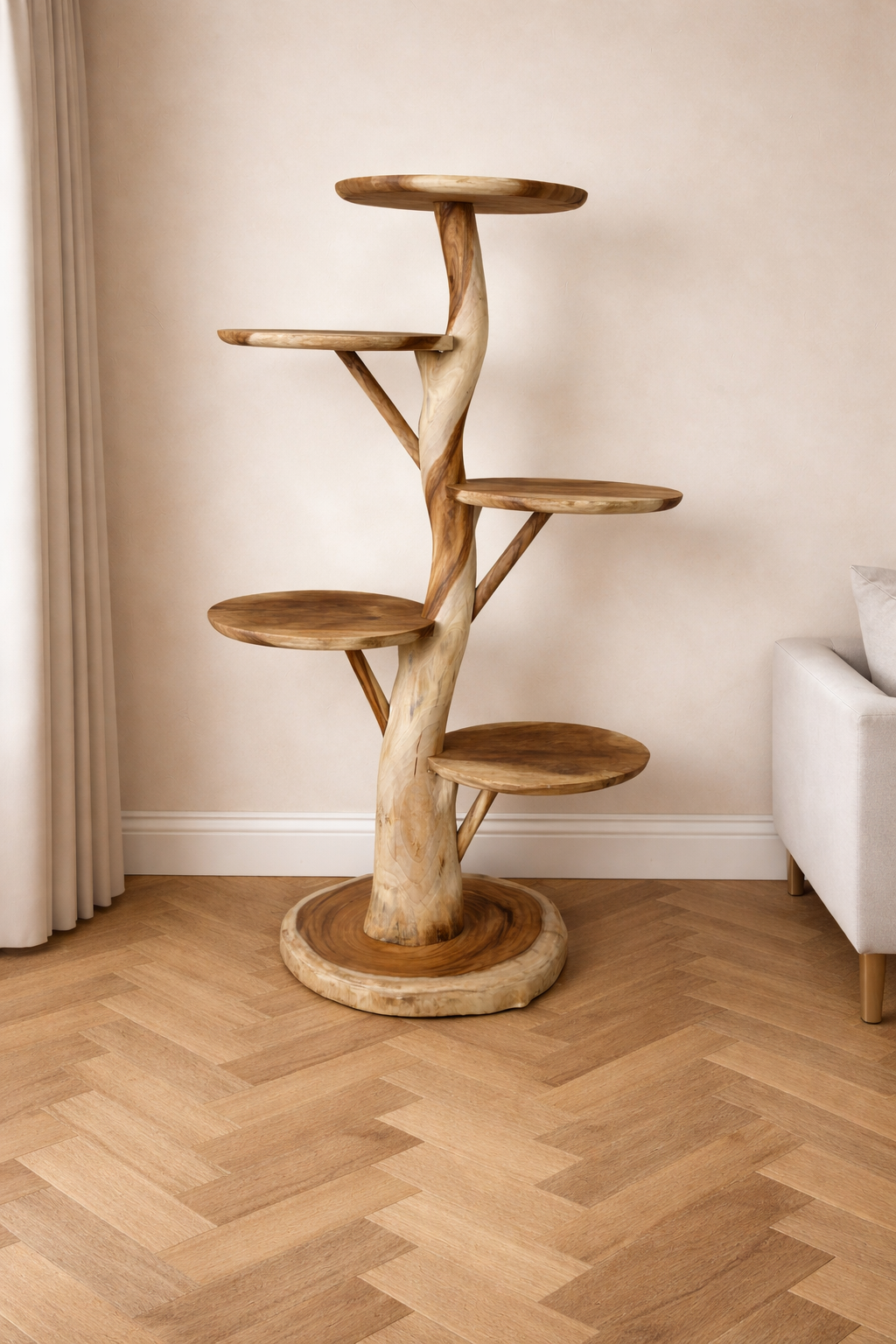 Suar houten krabpaal XXL 150cm