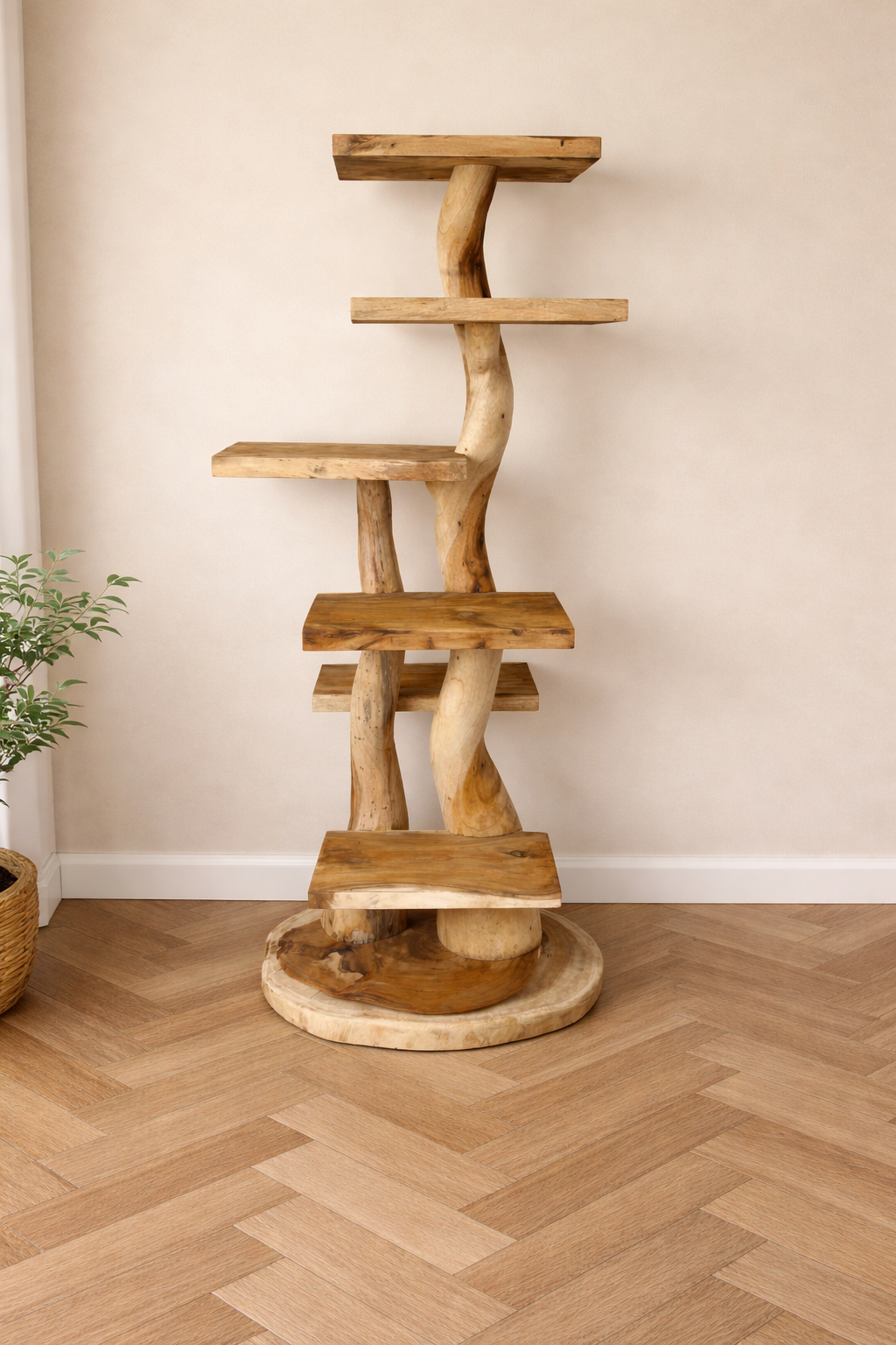 Suar houten krabpaal twin 180cm