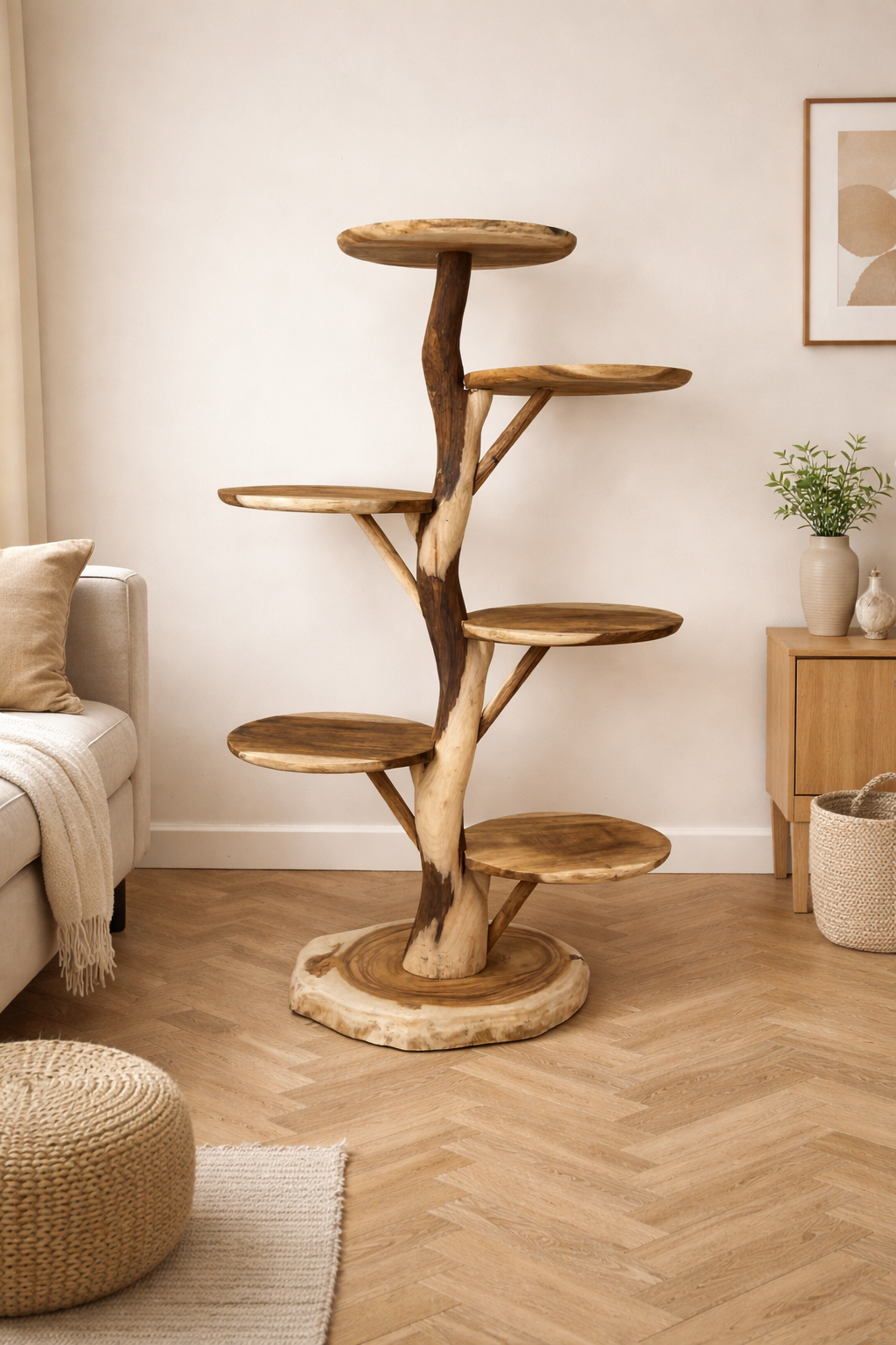 Suar houten krabpaal XXL 180cm