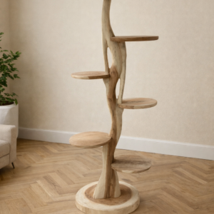 Suar houten krabpaal enkele stam 180cm